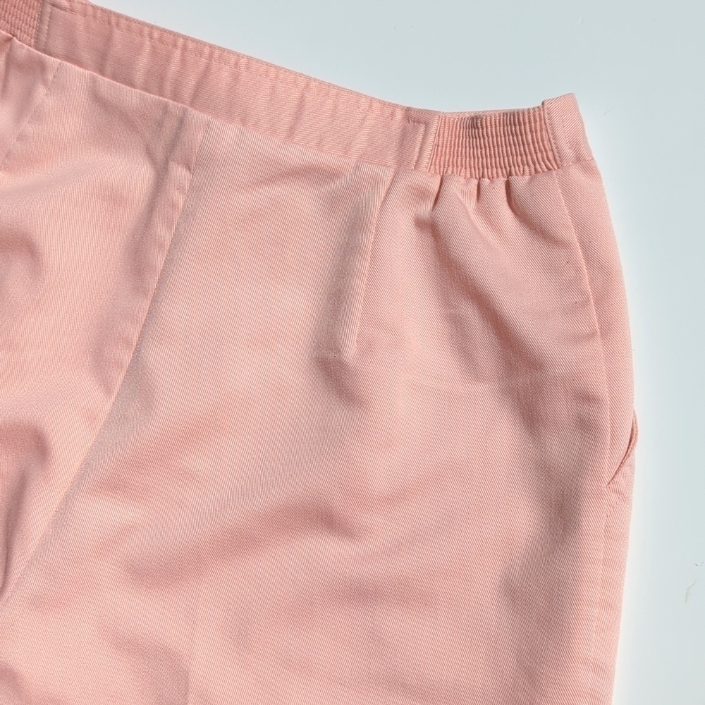 Lily's of Beverly Hills 90's Vintage Pleated High Waist Wide Leg Shorts Pink 12 - Picture 12 of 13